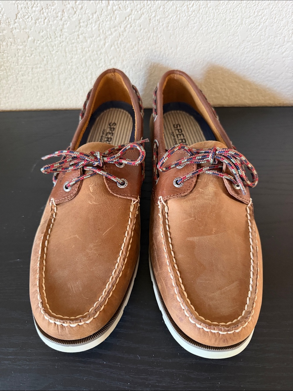 Sperry Brown Tan Leeward Boat Shoes - Picture 2 of 11